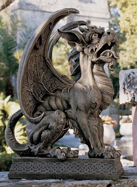 Argos Gargoyle Sentinel Garden Statue Guardian European Architecture